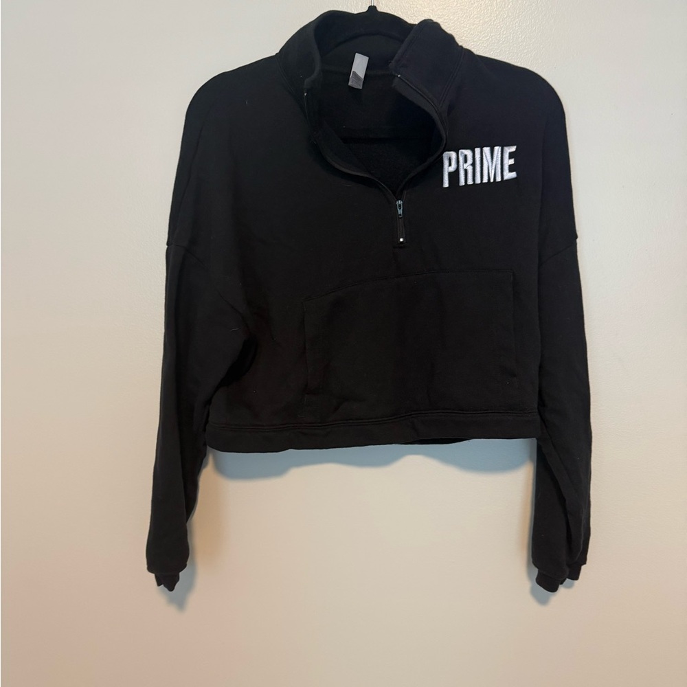 PRIME cropped Quarter-Zip Top